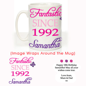 Personalised “Fantastic Since” Birthday Mug