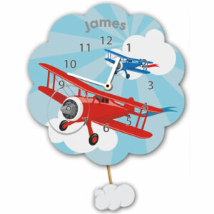 Bespoke Airplane Pendulum Wall Clock