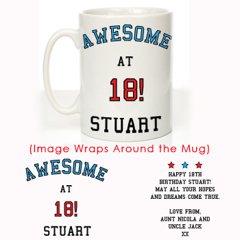 Personalised “Awesome at” Birthday Mug For Him