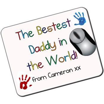 The Bestest Daddy in the World Personalised Mousemat