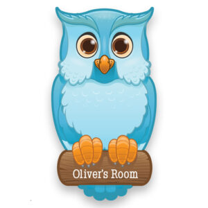 Blue Owl Door Plate