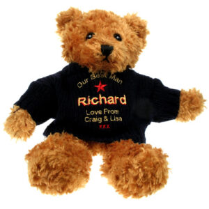 Personalised Best Man Brown Teddy Bear