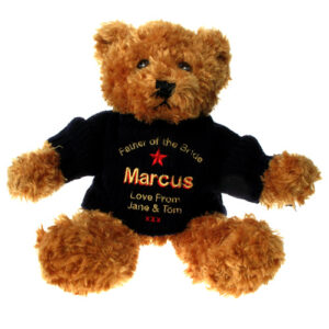 Personalised Brown Father of the Bride Teddy Bear