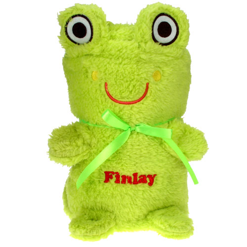 Soft Cuddly Frog Baby Blanket