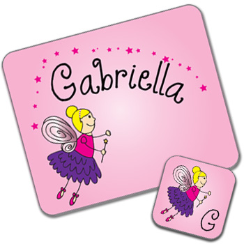 Fairy Design Placemat and Coaster Set