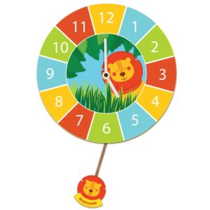 Bespoke Jungle Lion Personalised Kids Wall Clock