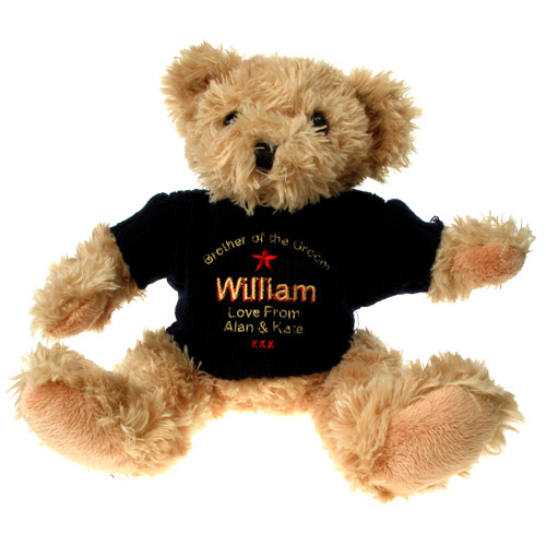 Personalised Brother of the Groom Teddy Bear