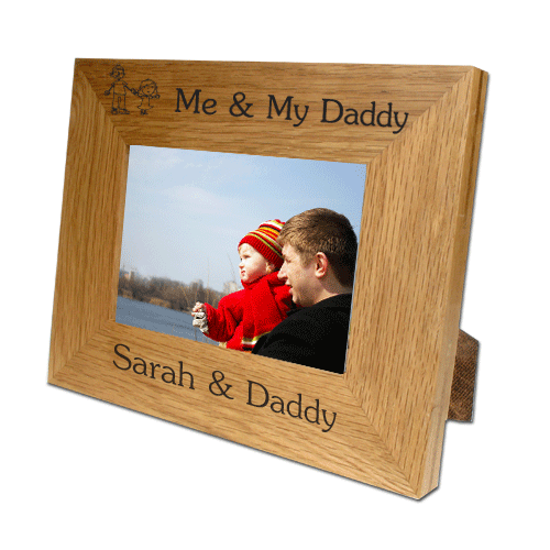 Engraved Me and My Daddy Frame: Daughter