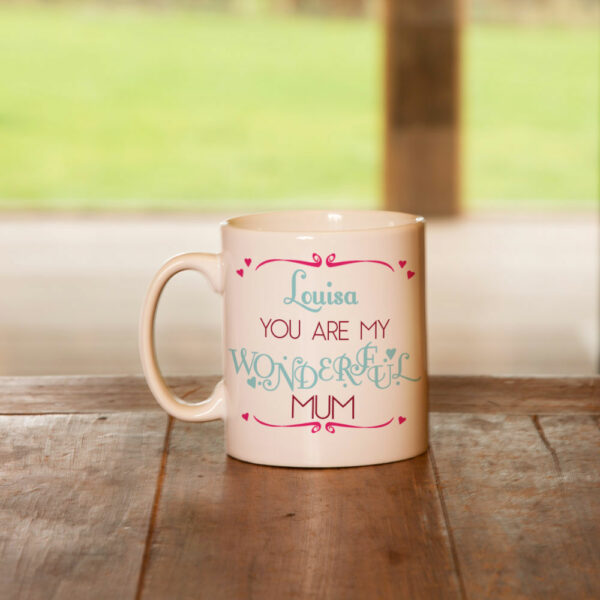 Personalised Mum, Mummy Wonderful Mug
