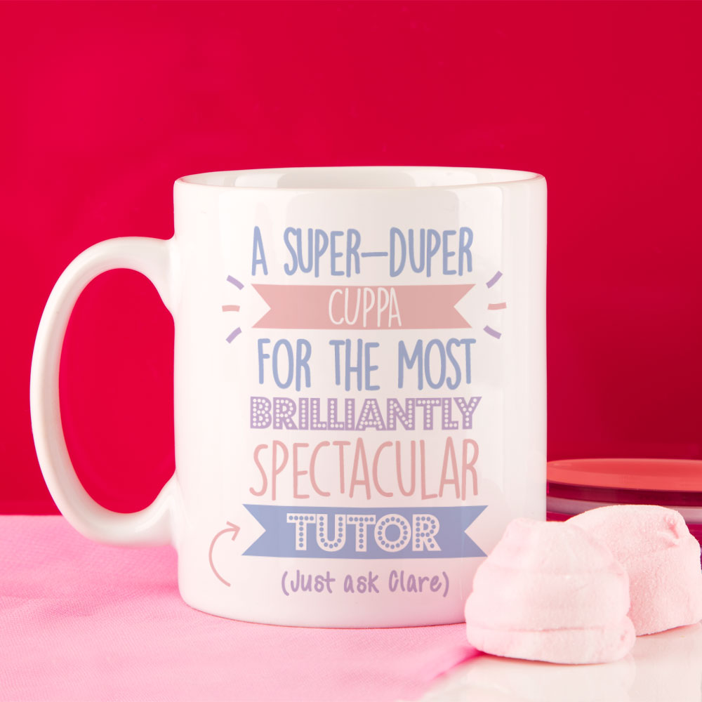 Personalised Best Tutor (Female) Just Ask Mug