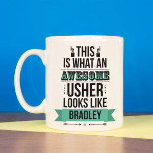 Personalised Awesome Usher Mug