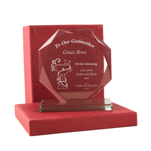 Personalised Our Godmother Glass Presentation Gift