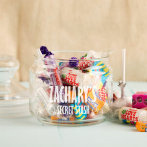 Personalised Sweet Stash Glass Jar