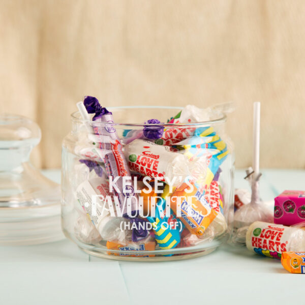 Personalised Favourite Sweets Glass Jar