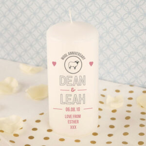 Wool Anniversary Candle