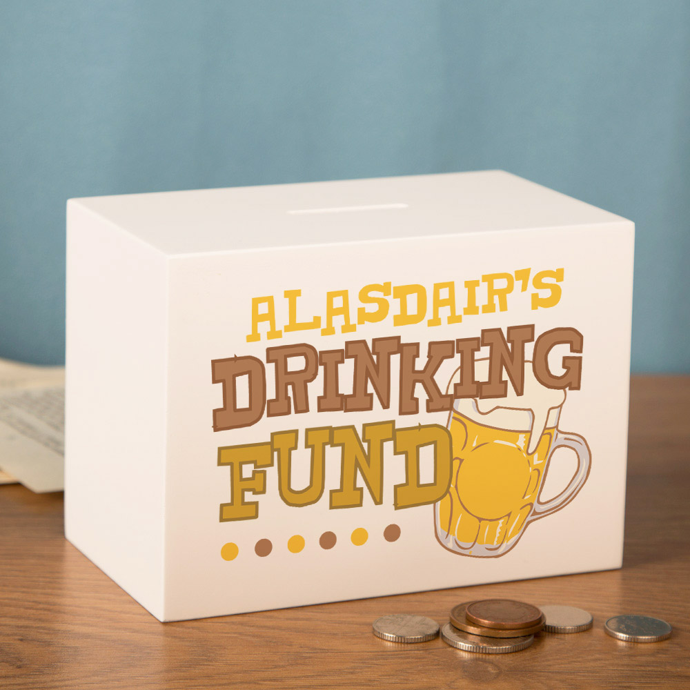Personalized Drinking Money Box