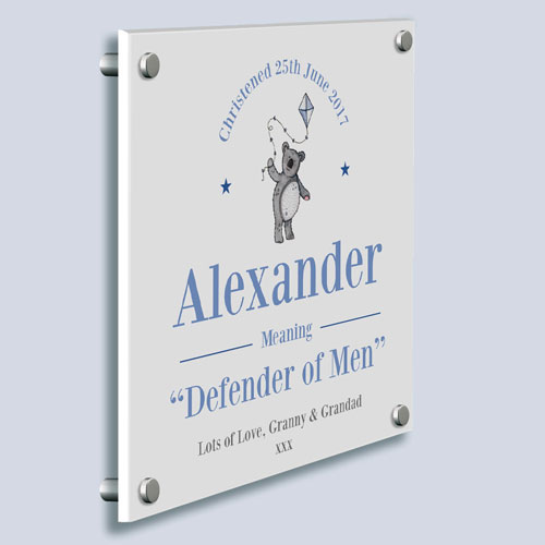 Baby Boy Teddy Name Meaning Gallery Print