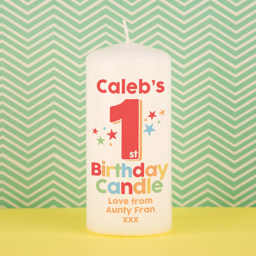 Printed Birthday Candle