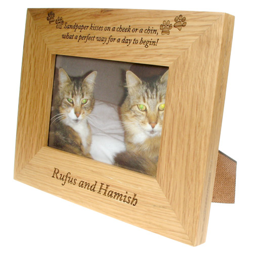 Engraved Photo Frame For Cats