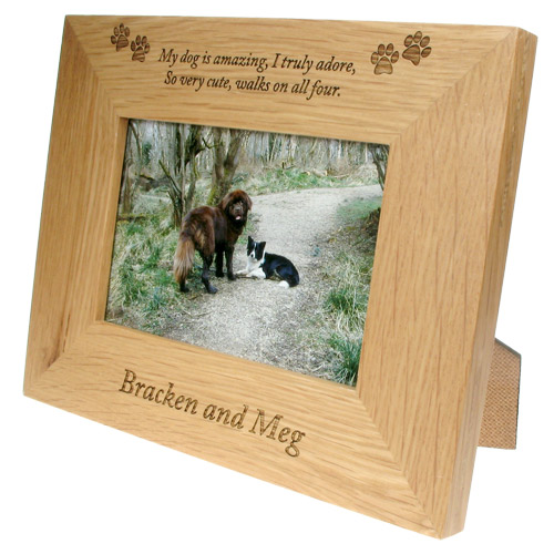 Engraved Photo Frame for Dogs