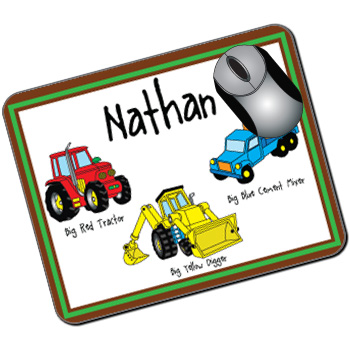 Personalised Kids Mousemat: Construction Design