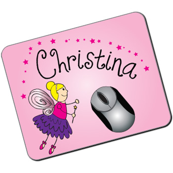 Personalised Kids Mousemat: Fairy Design