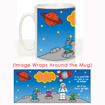 Space Adventure Message Mug