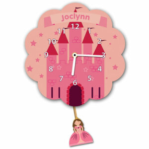 Princess Castle Pendulum Wall Clock