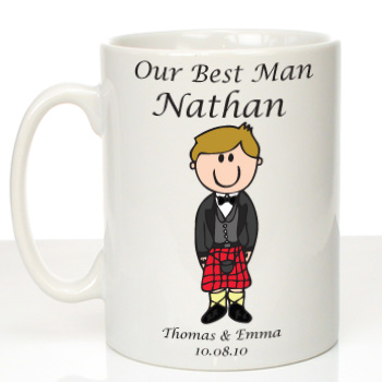 Personalised Mug for Best Man: Scottish