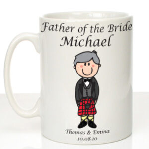 Personalised Mug for Father of the Bride: Scottish