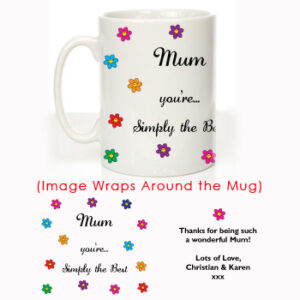 Simply the Best Mum: Personalised Mug