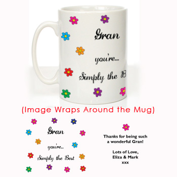 Simply the Best Gran: Personalised Mug