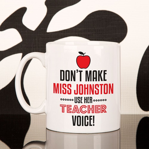 Personalised Teacher Voice Novelty Mug