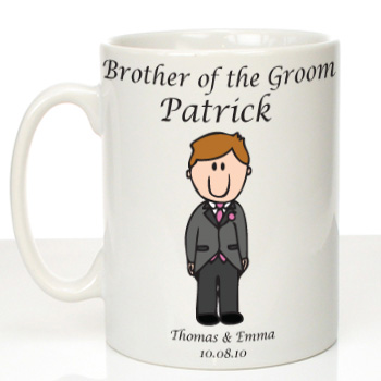 Personalised Mug for Brother of the Groom: Traditional