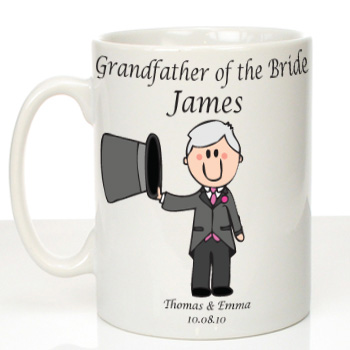 Personalised Mug for Grandfather of the Bride: Traditional