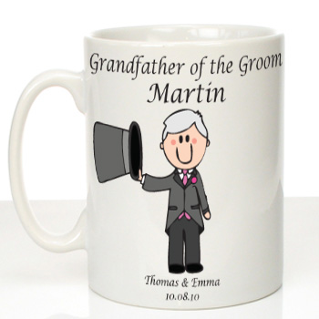 Personalised Mug for Grandfather of the Groom: Traditional
