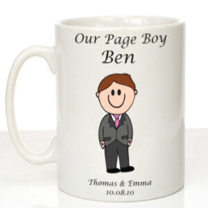 Personalised Mug for Page Boy: Traditional