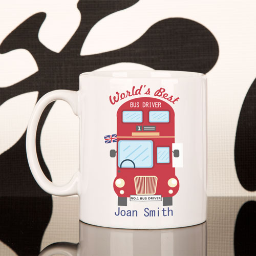 Personalised Local Double Decker Driver Mug