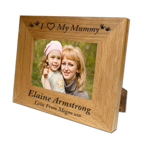 Engraved Oak Frame: Mummy